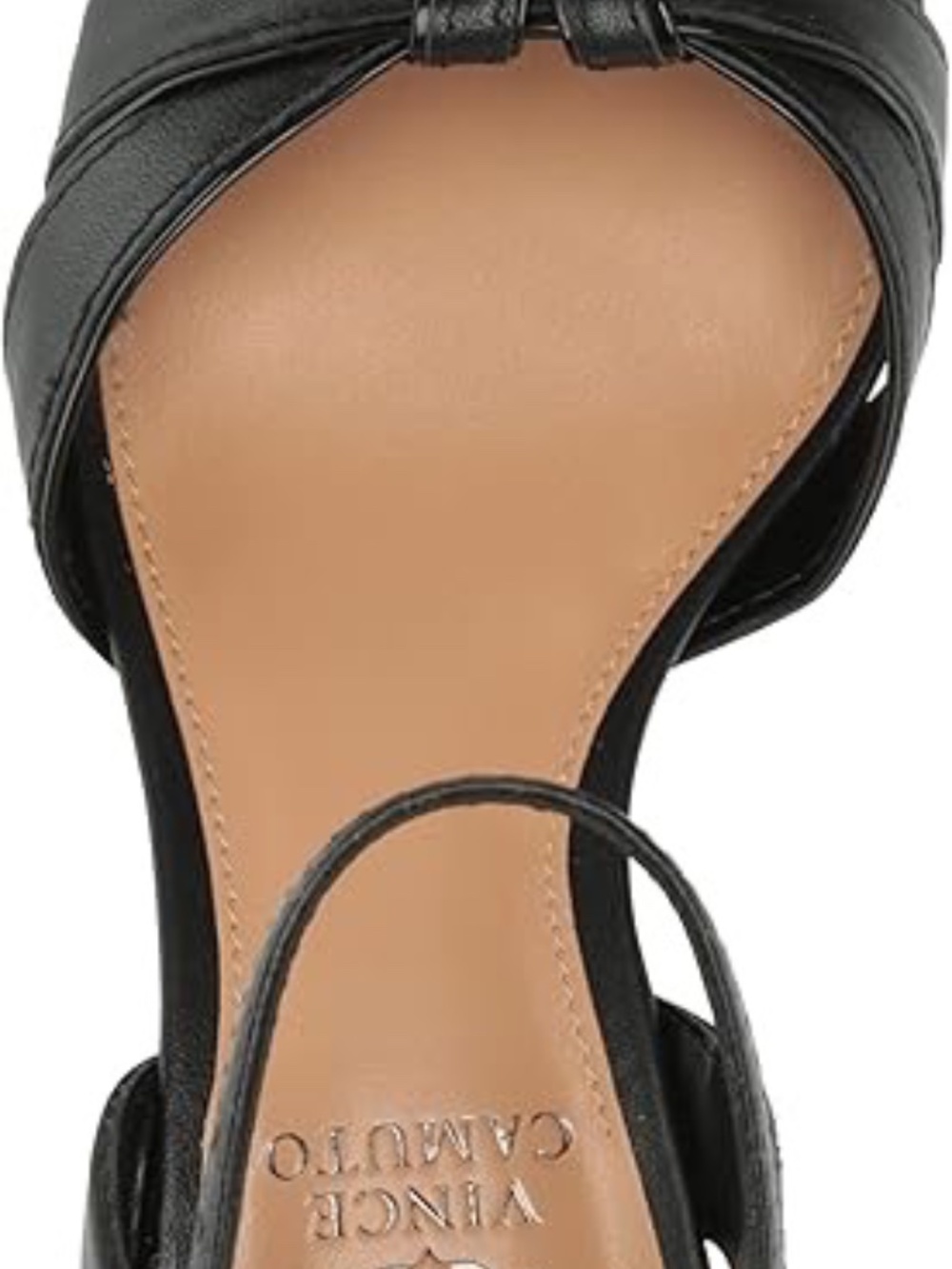 VINCE CAMUTO PLATFORM VS-FREESIE LEATHER SANDALS SIZE 7.5 - Picture 4 of 12